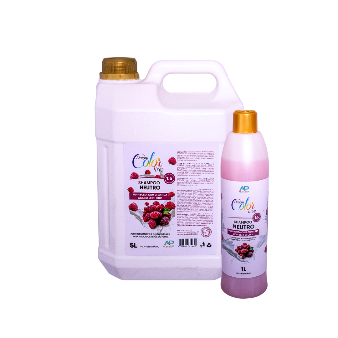 SHAMPOO NEUTRO FRAMBOESA COM CHANTILLY 1e 5l